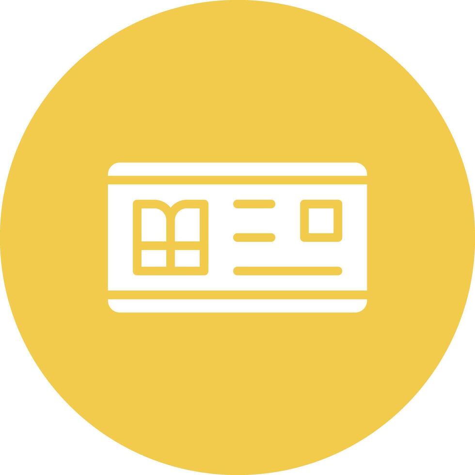 Library Card Vector Icon