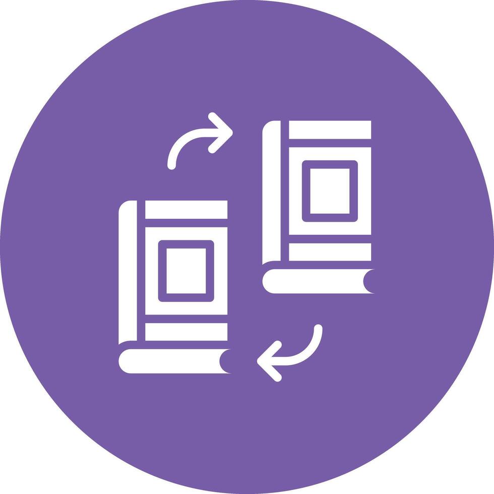 Book Exchange Vector Icon