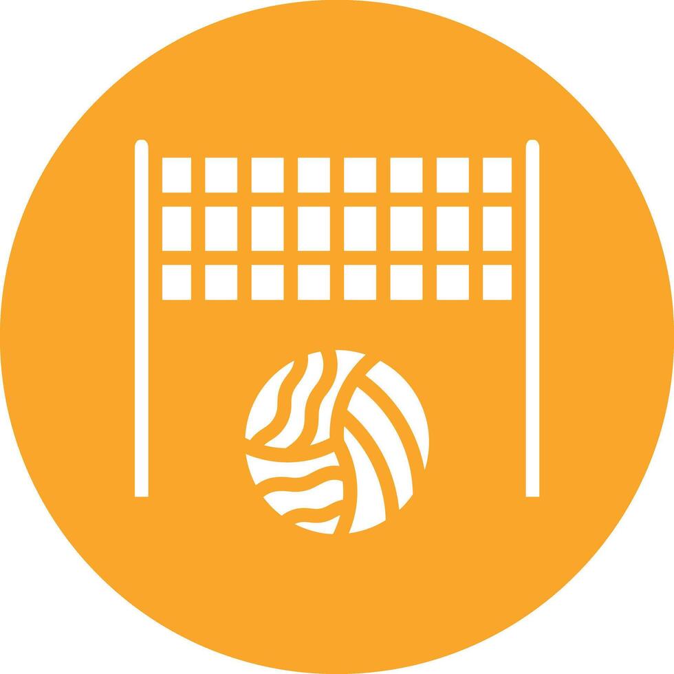 Beach Volleyball Vector Icon