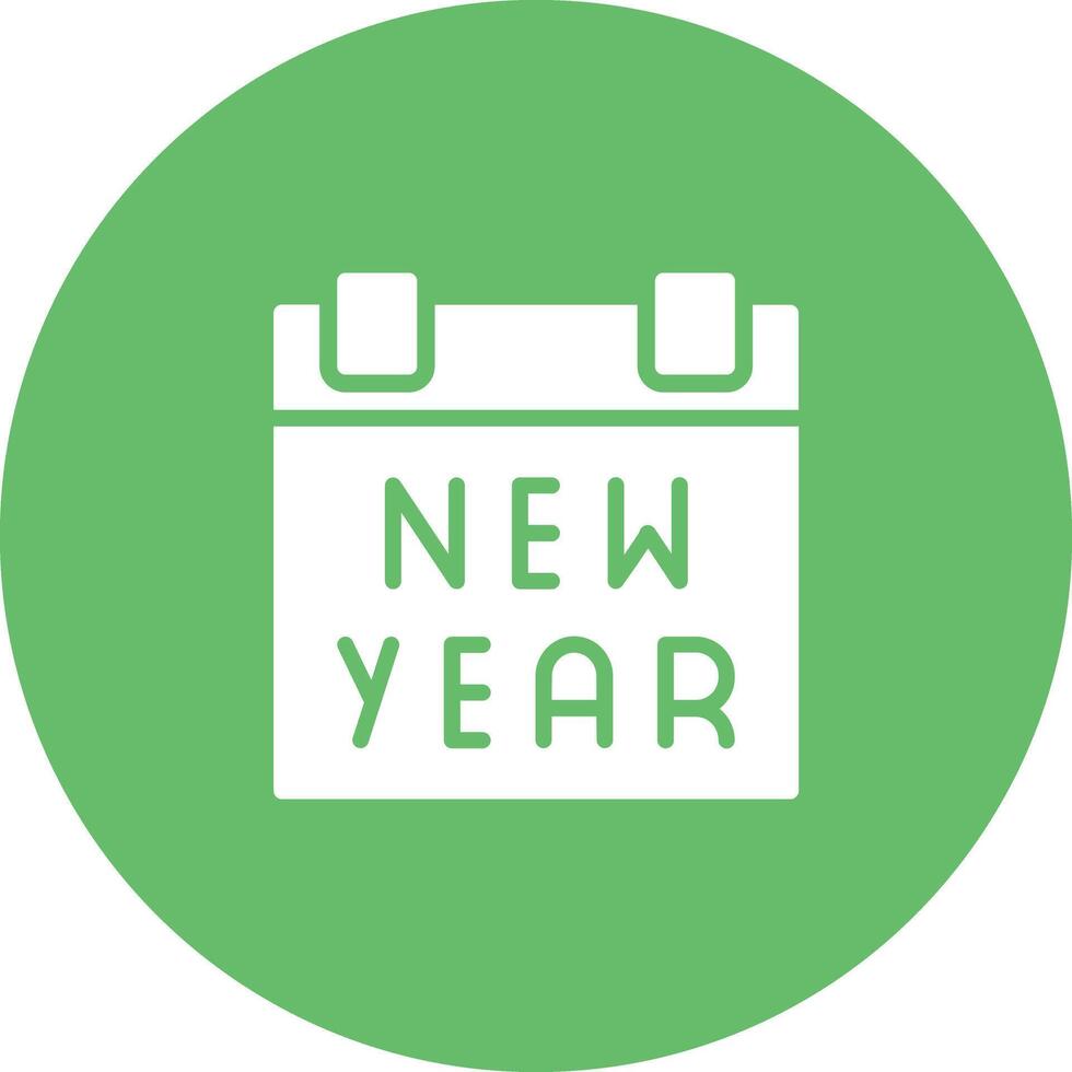 New Year Calendar Vector Icon