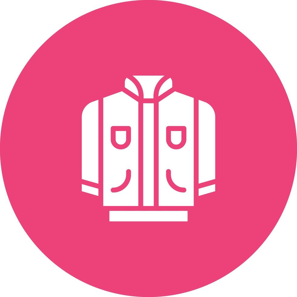 icono de vector de chaqueta