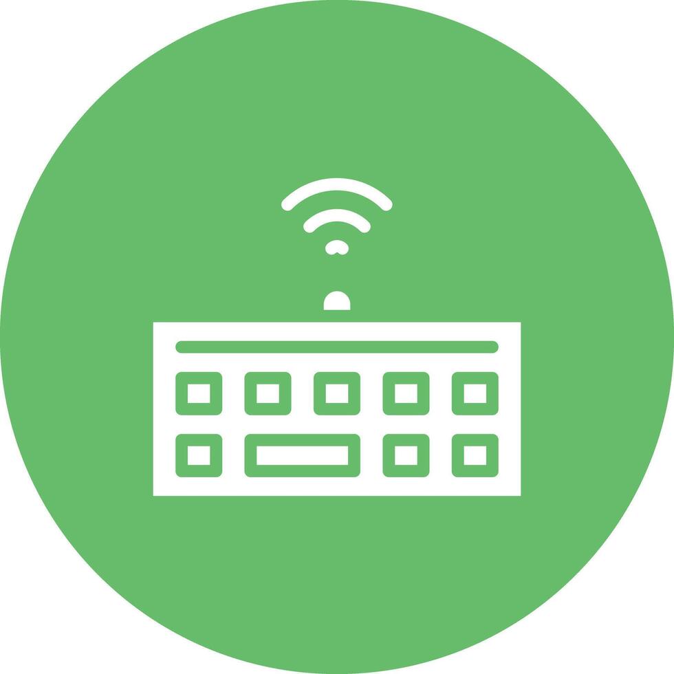 Wireless Keyboard Vector Icon