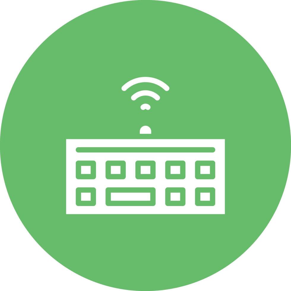 Wireless Keyboard Vector Icon