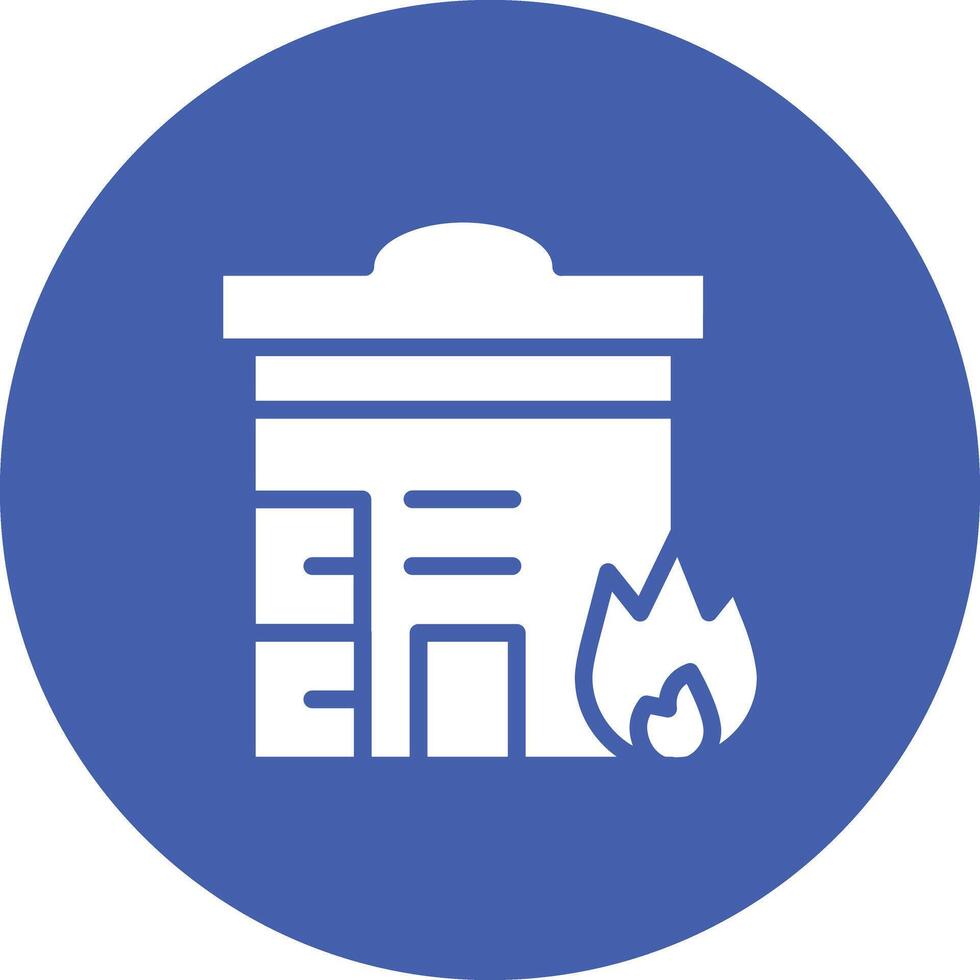 Building Fire Vector Icon