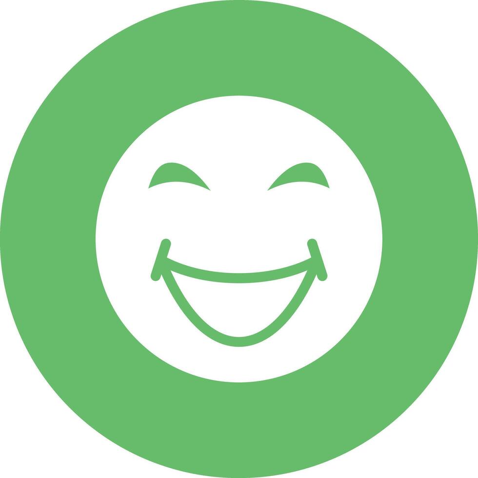 Grinning Squinting Face Vector Icon