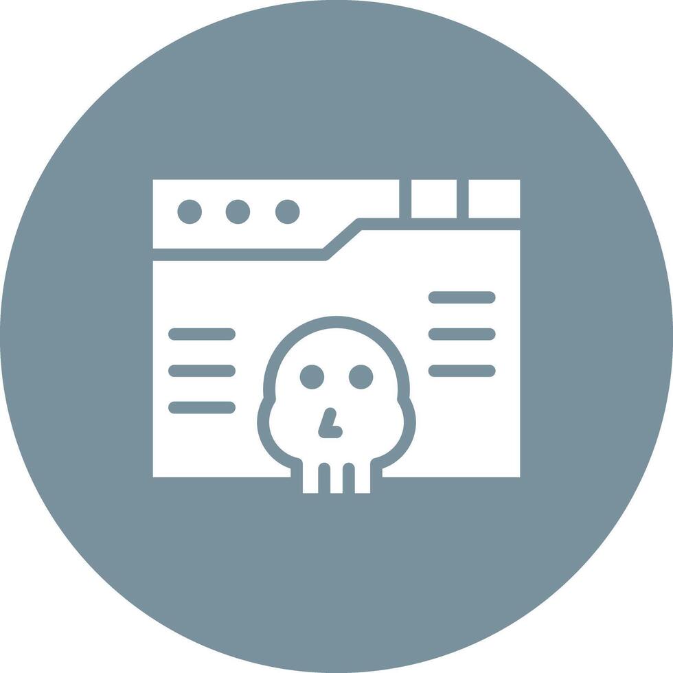 Browser Hacked Vector Icon