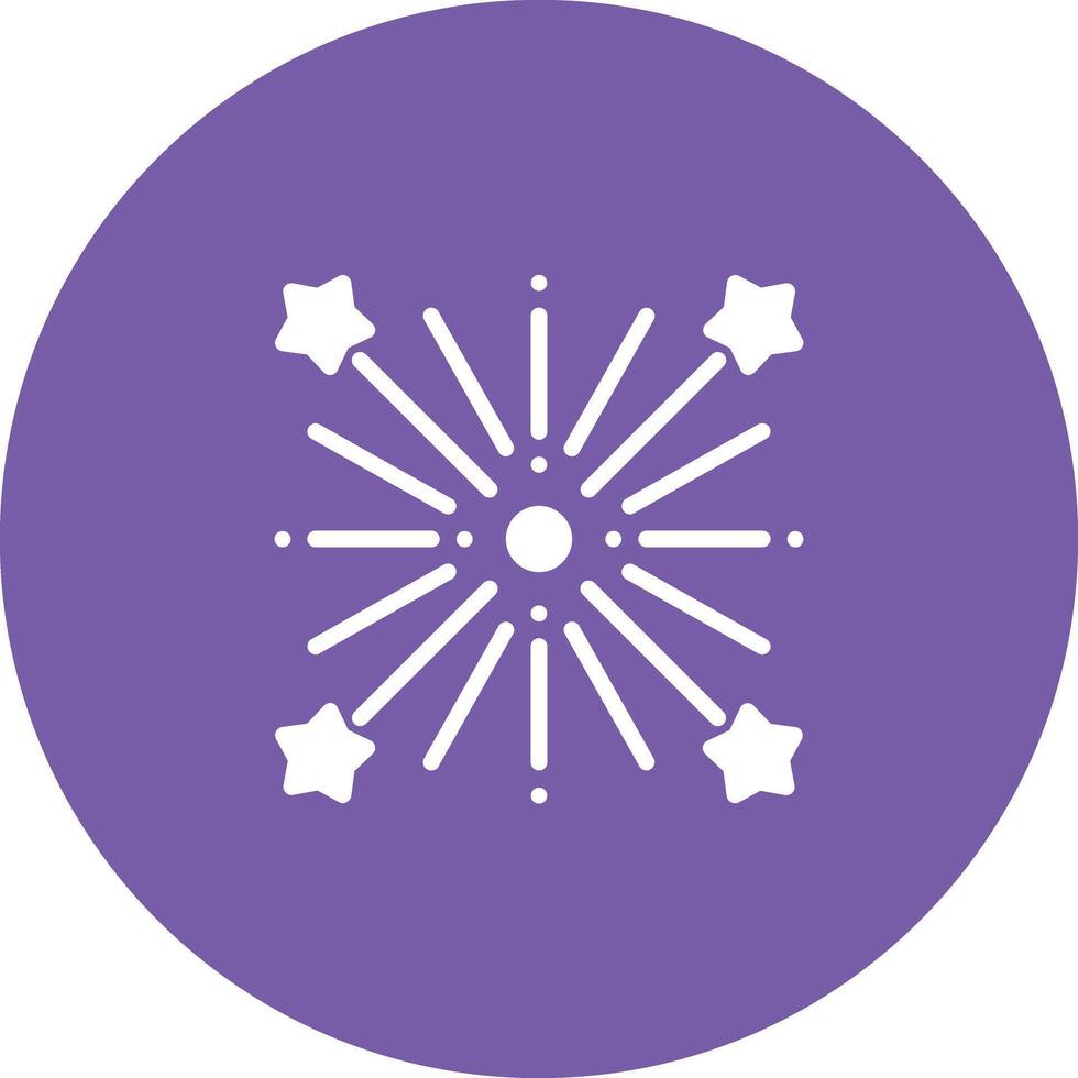 Wedding Fireworks Vector Icon