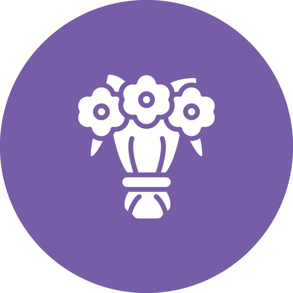 Flower Bouquet Vector Icon
