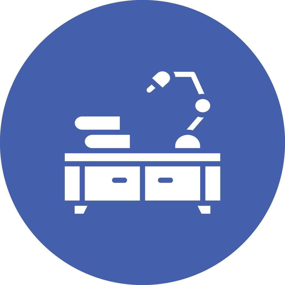 Desk Lamp Vector Icon