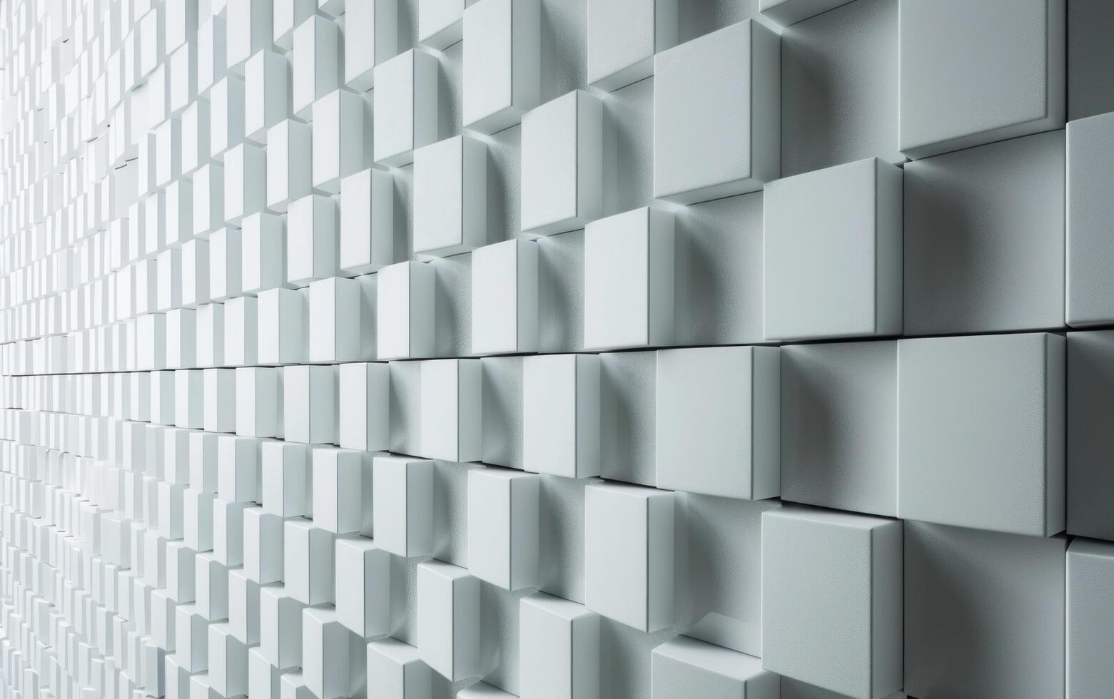 AI generated white grid pattern made of tiles photo
