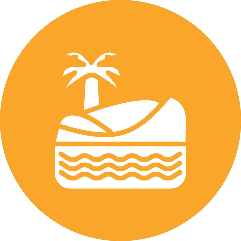 Desert Oasis Vector Icon