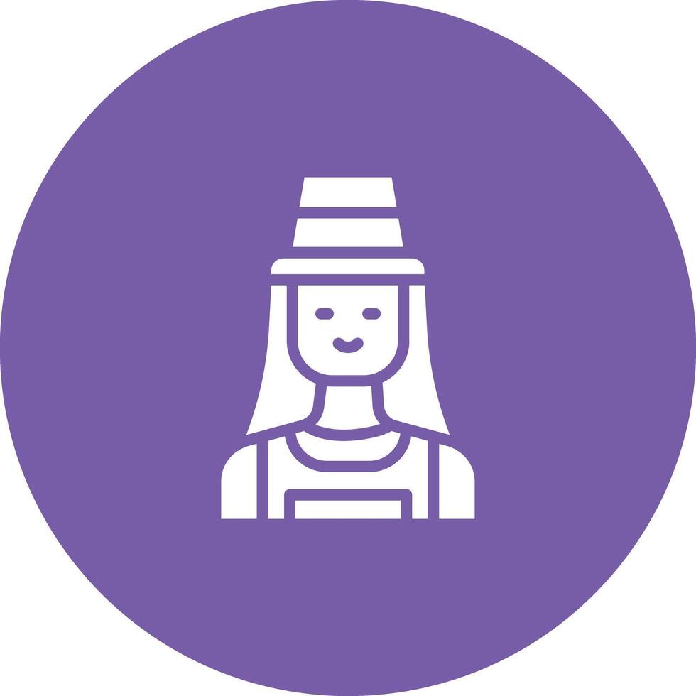 Female Farmer Vector Icon
