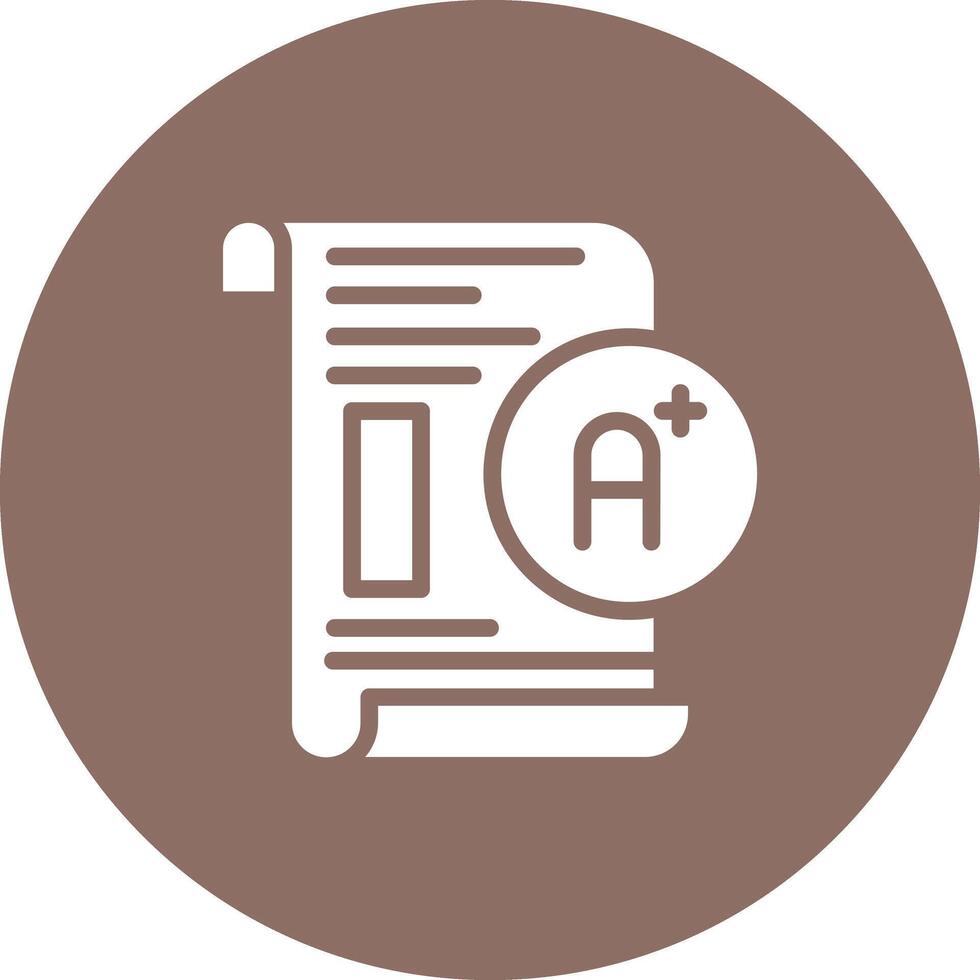 Report Card Vector Icon