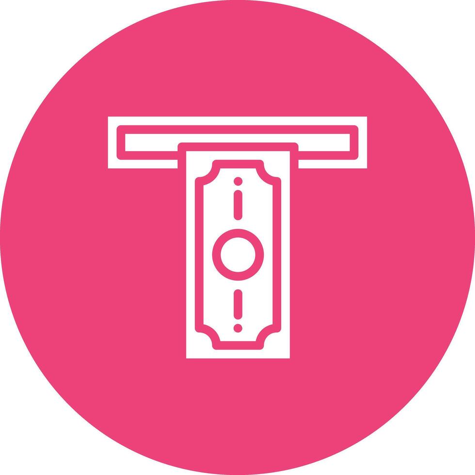 Cash Withdrawal Vector Icon