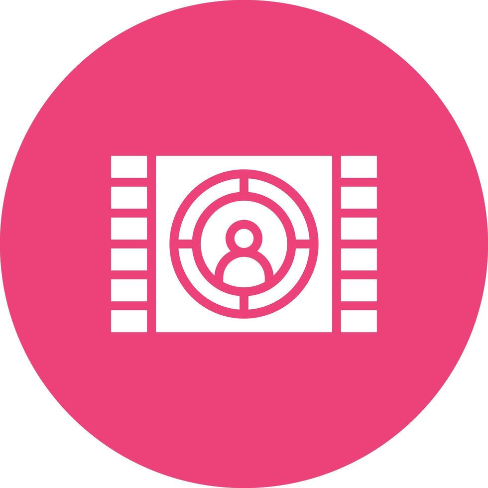 cine pantalla vector icono