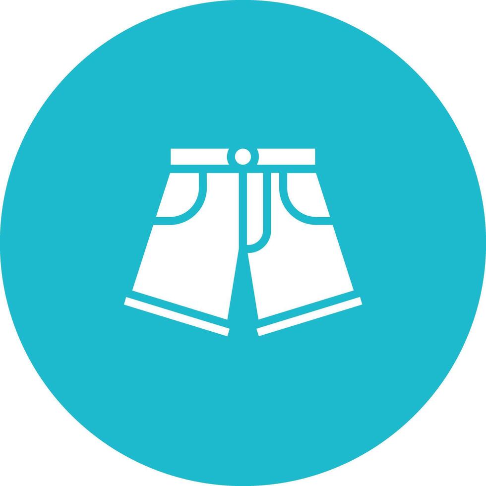 Denim Shorts Vector Icon