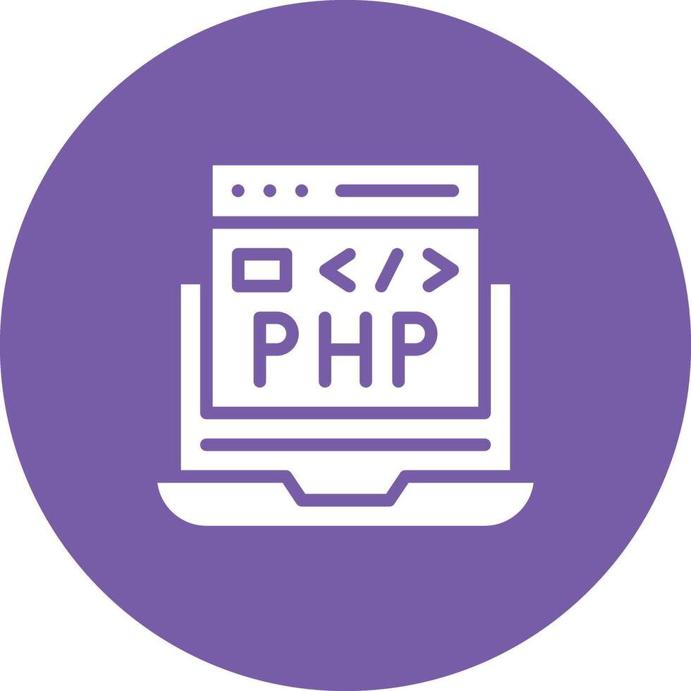 PHP Coding Vector Icon