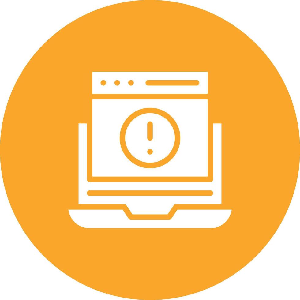 Website Error Vector Icon