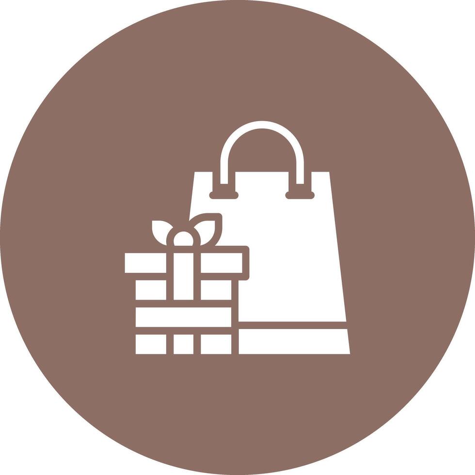 icono de vector de bolsa de regalo