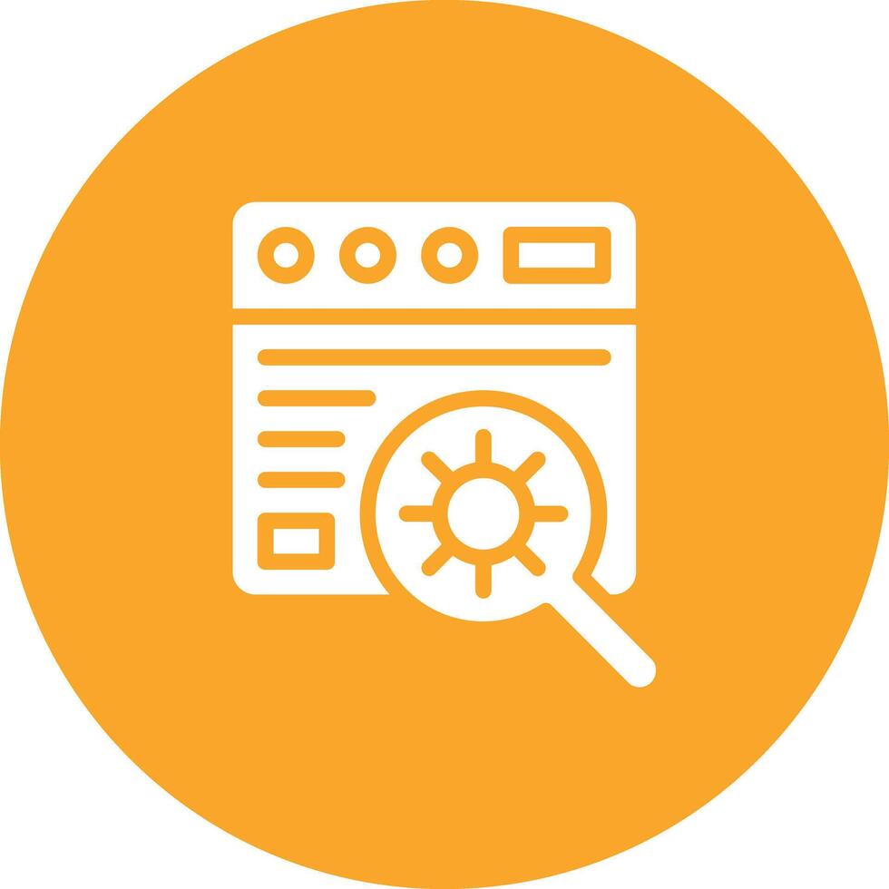 Website Bug Vector Icon