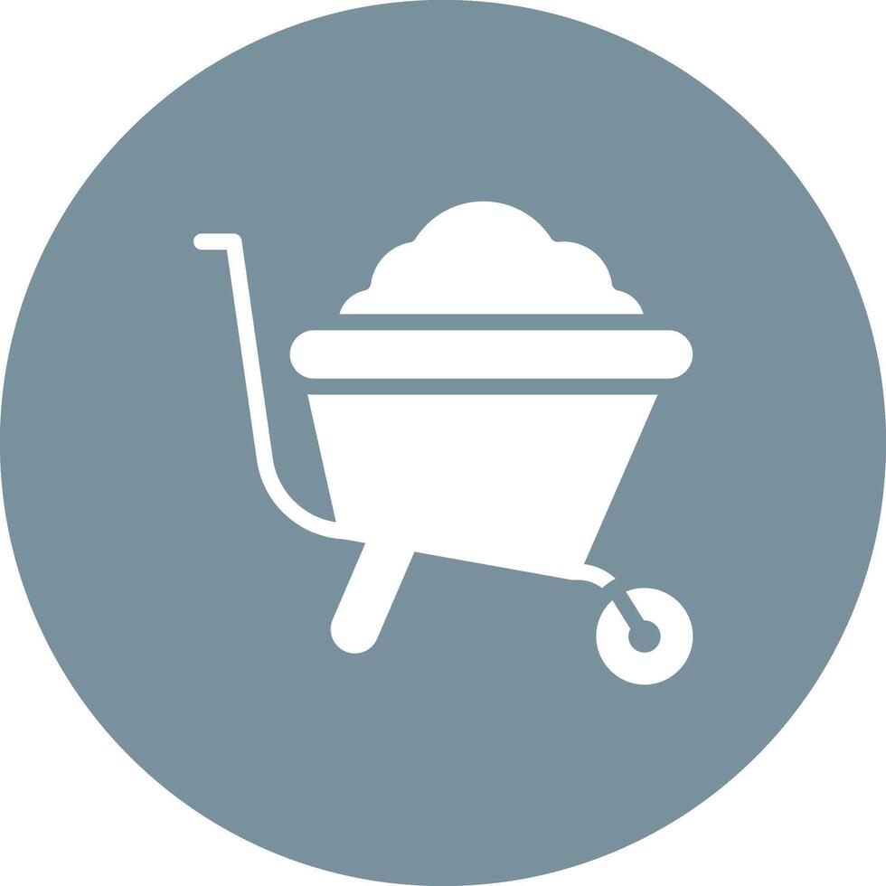 Wheelbarrow Vector Icon