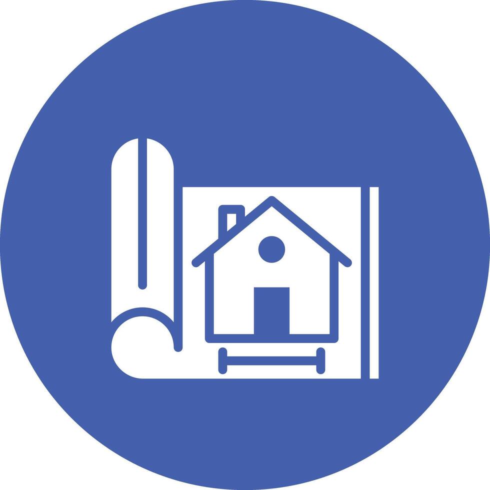 House Blueprint Vector Icon