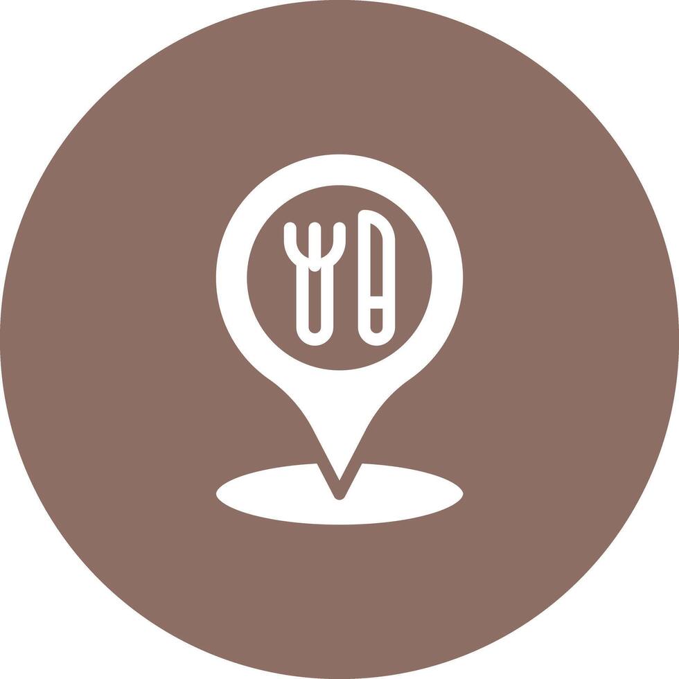 Restaurant Location Vector Icon