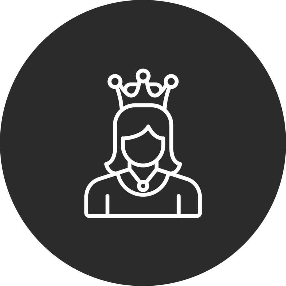 icono de vector de princesa