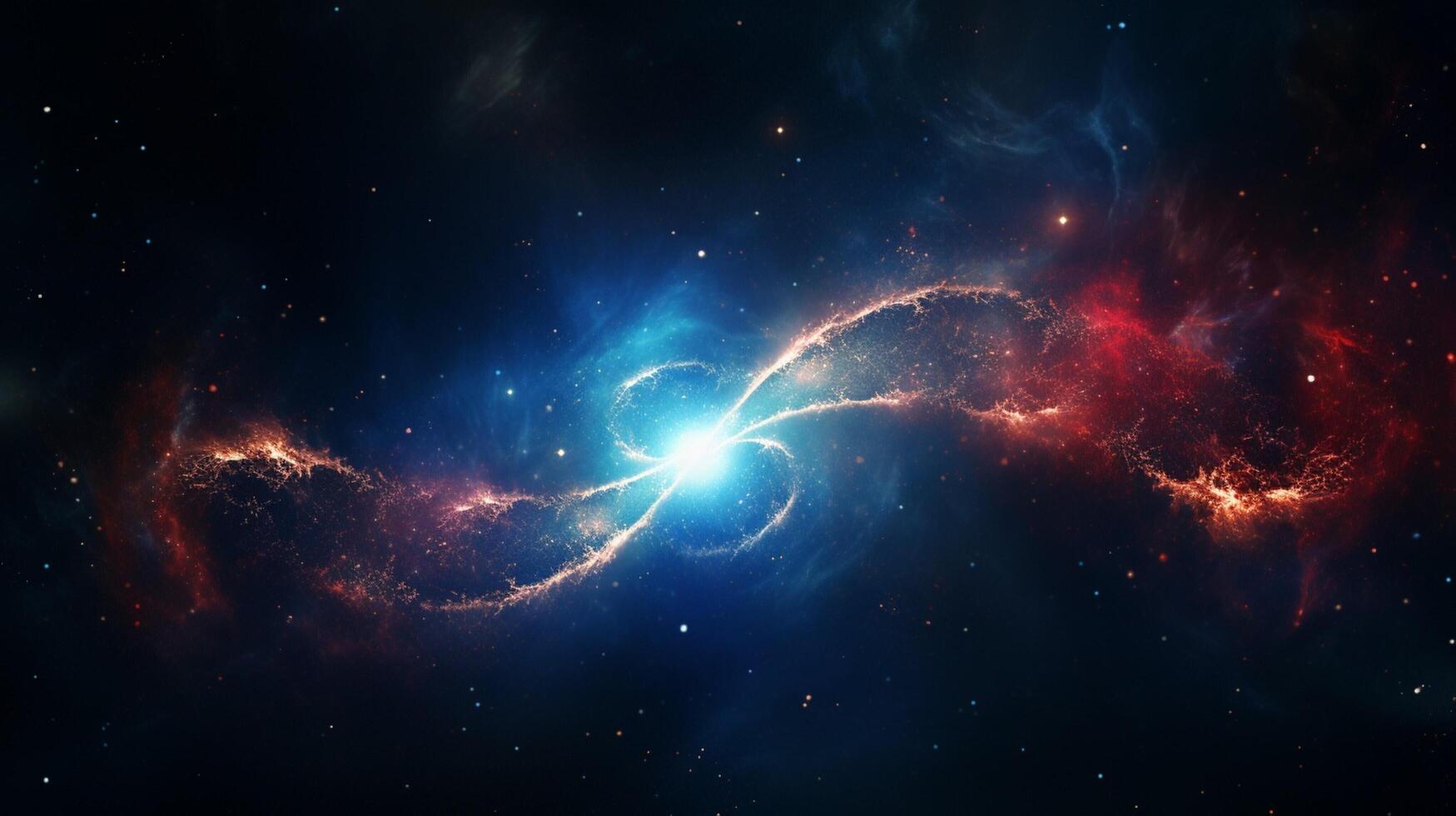 AI generated Quasar Galaxy Background photo