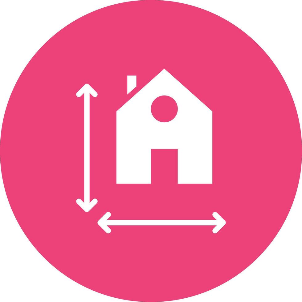 House Measurement Vector Icon