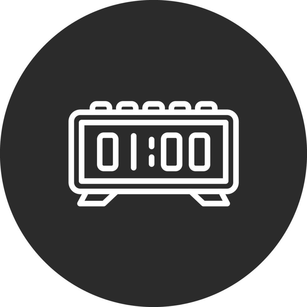 Digital Clock Vector Icon