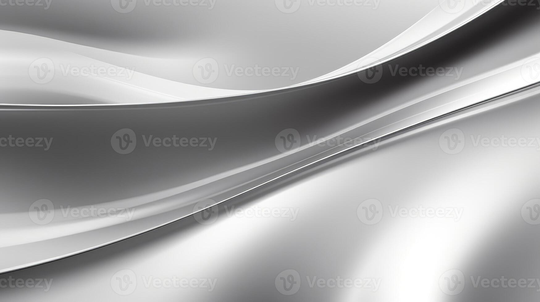 AI generated Metal silver shiny texture background, modern design element for posters and flyers. photo