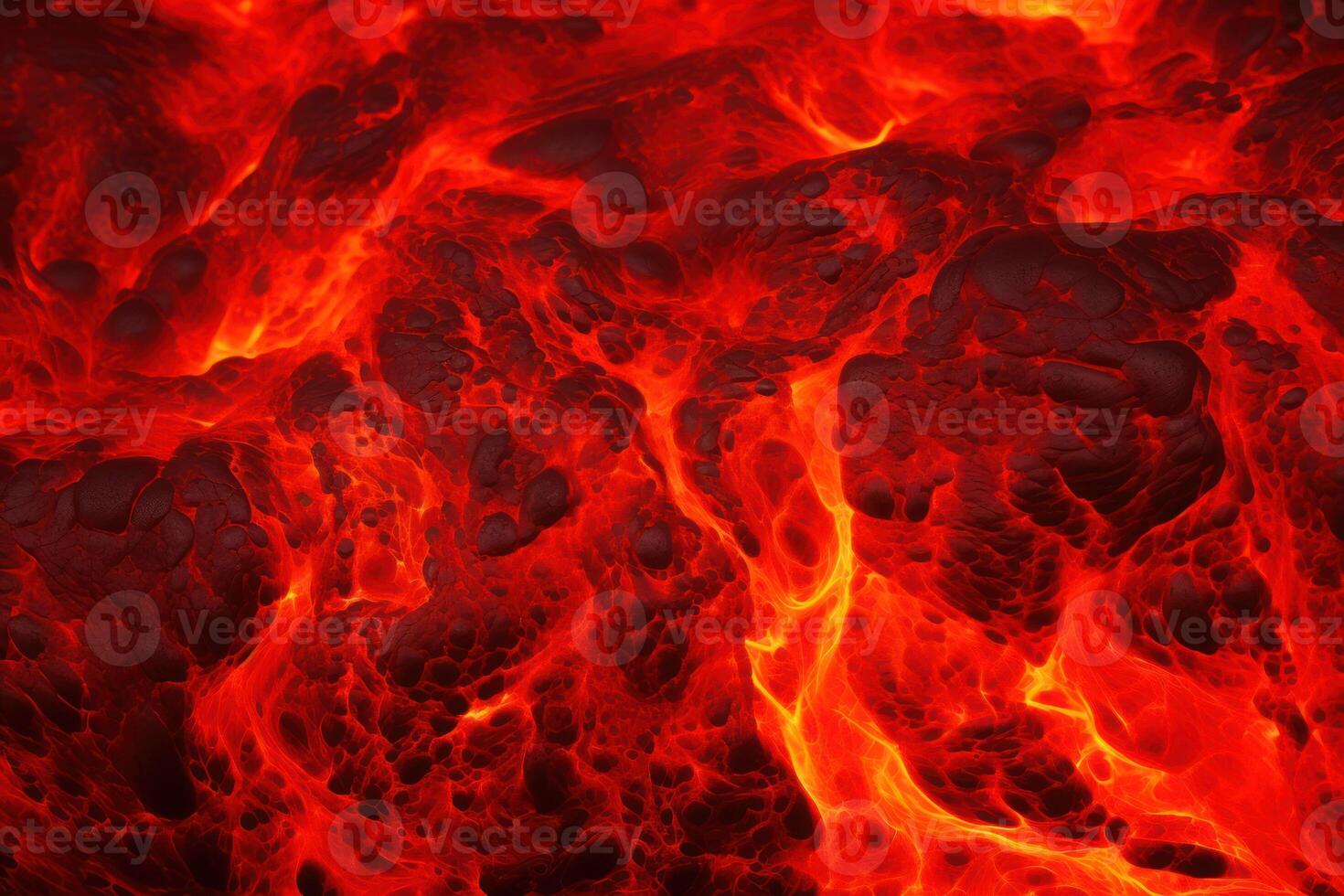 AI generated Molten Lava Background Texture photo