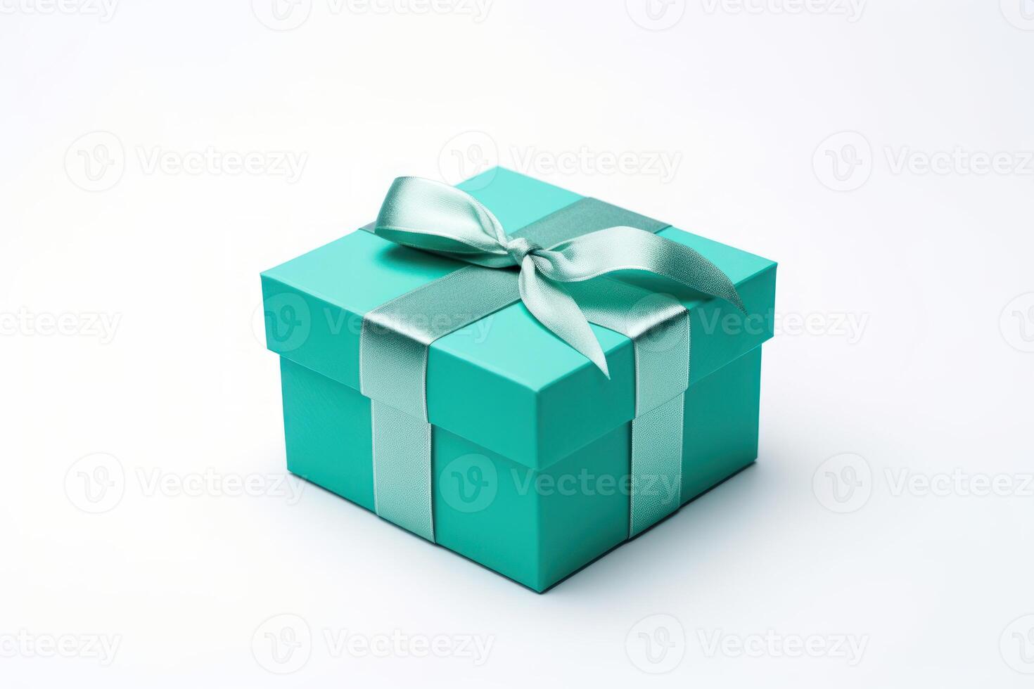 AI generated Giftbox on white background photo