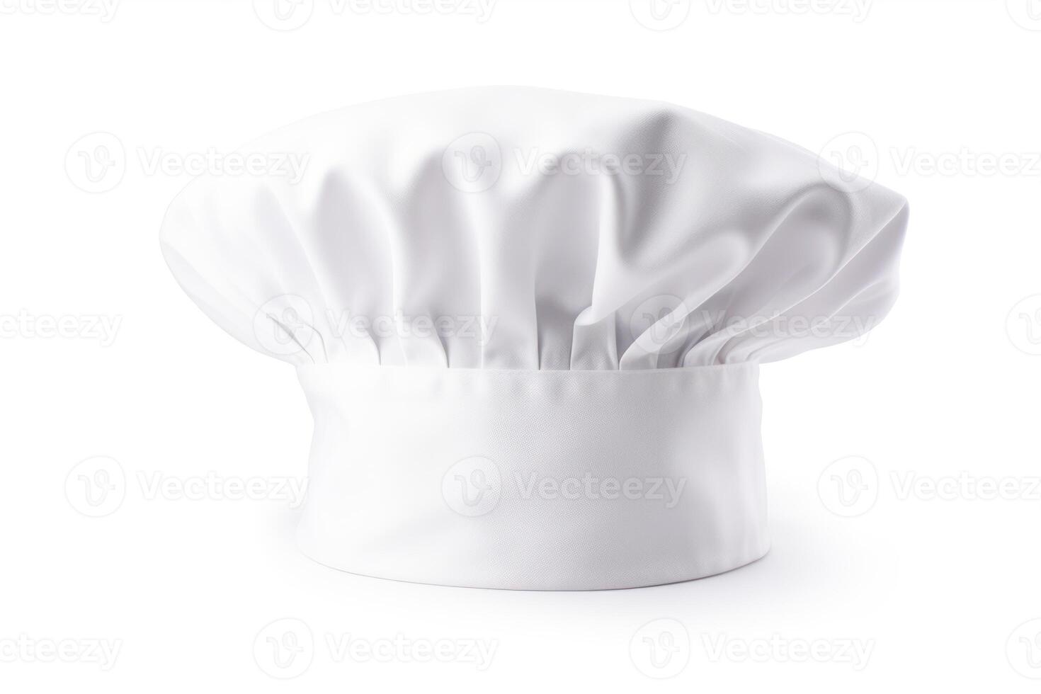 ai generado aislado blanco del chef sombrero en blanco antecedentes foto
