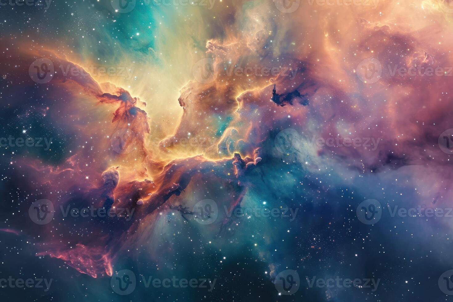 AI generated Ethereal Nebula in Pastel Hues photo