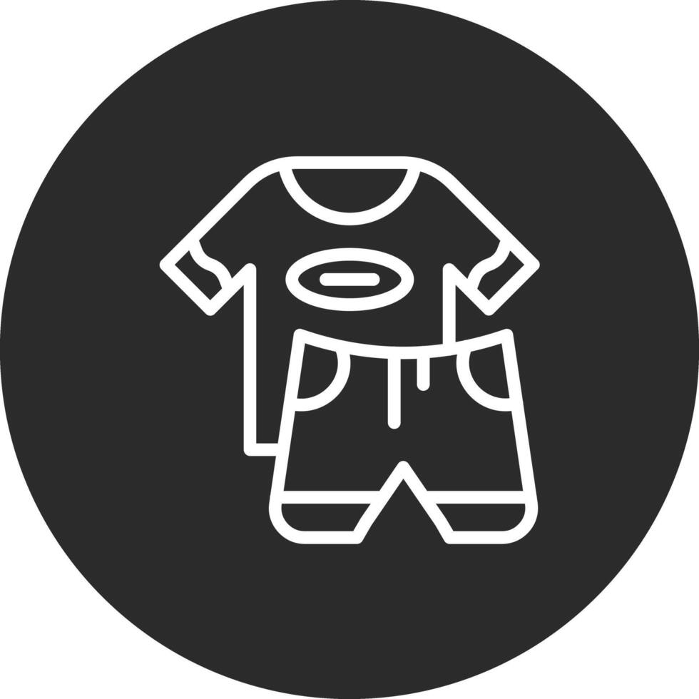 icono de vector de ropa deportiva