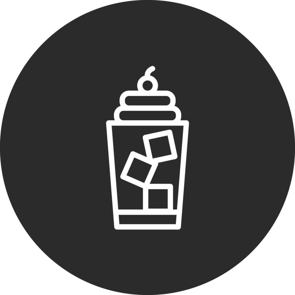 icono de vector de café helado