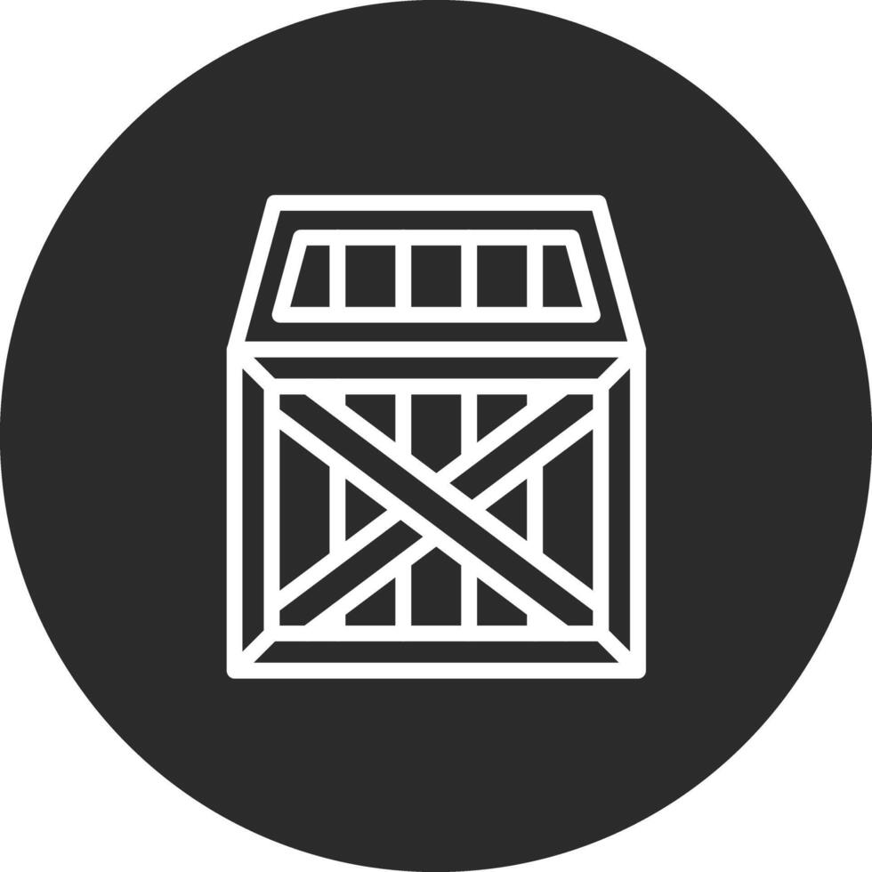 Wooden Box Vector Icon