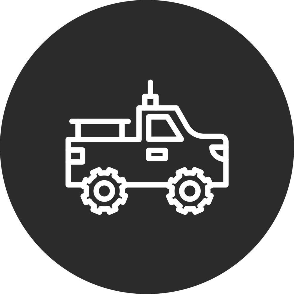 Bigfoot Car Vector Icon