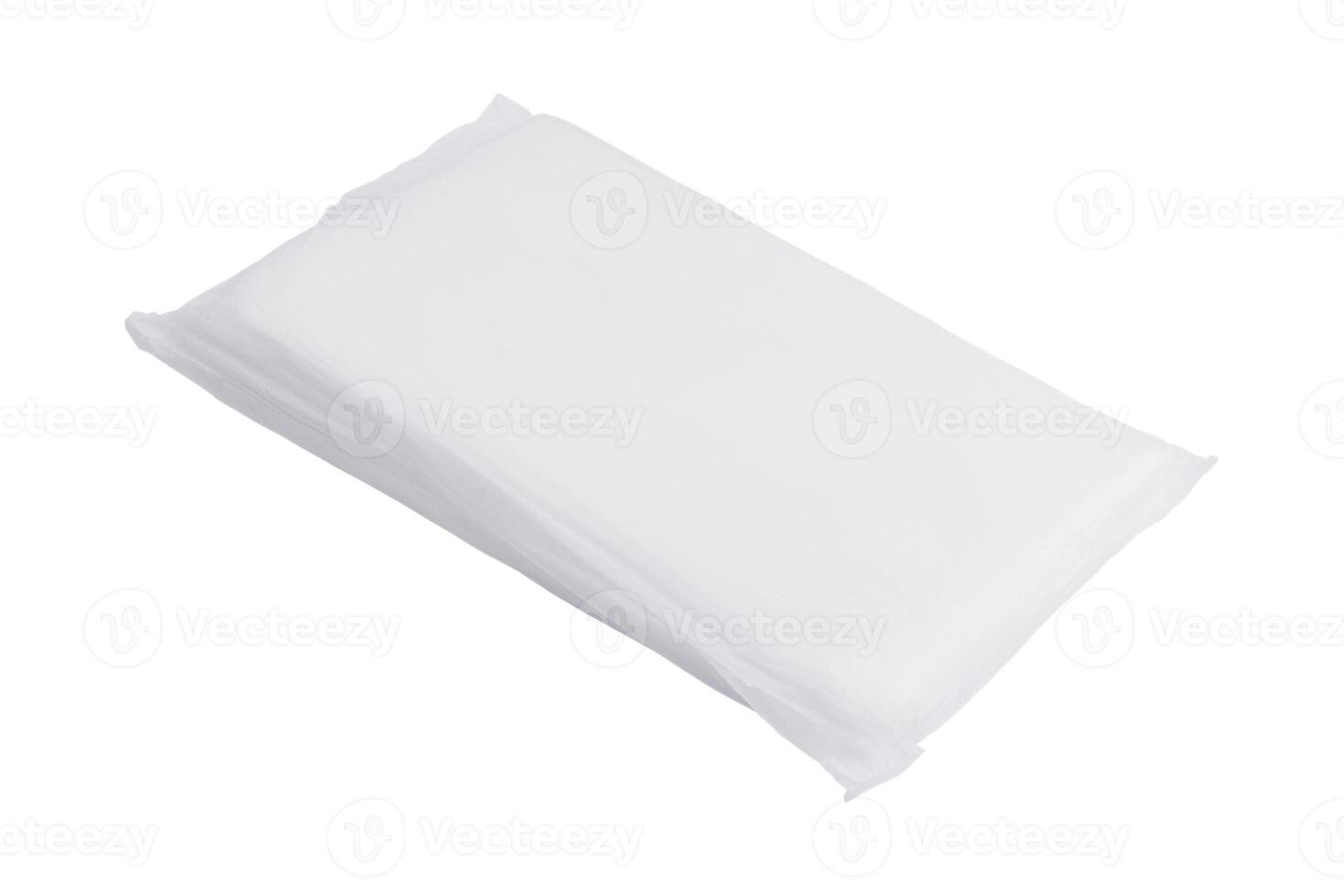 White Blank Packaging Foil or wet wipes or Pouch Medicine photo