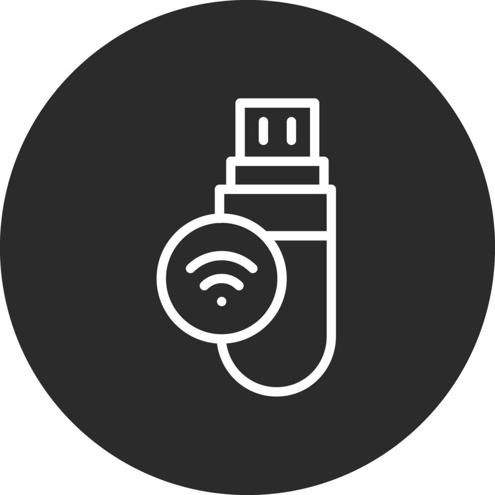 USB Wifi Vector Icon