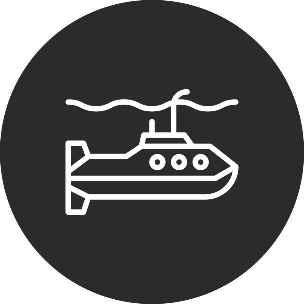 Ejército submarino vector icono