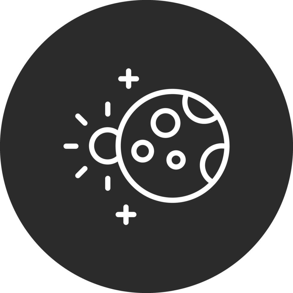 lunar eclipse vector icono