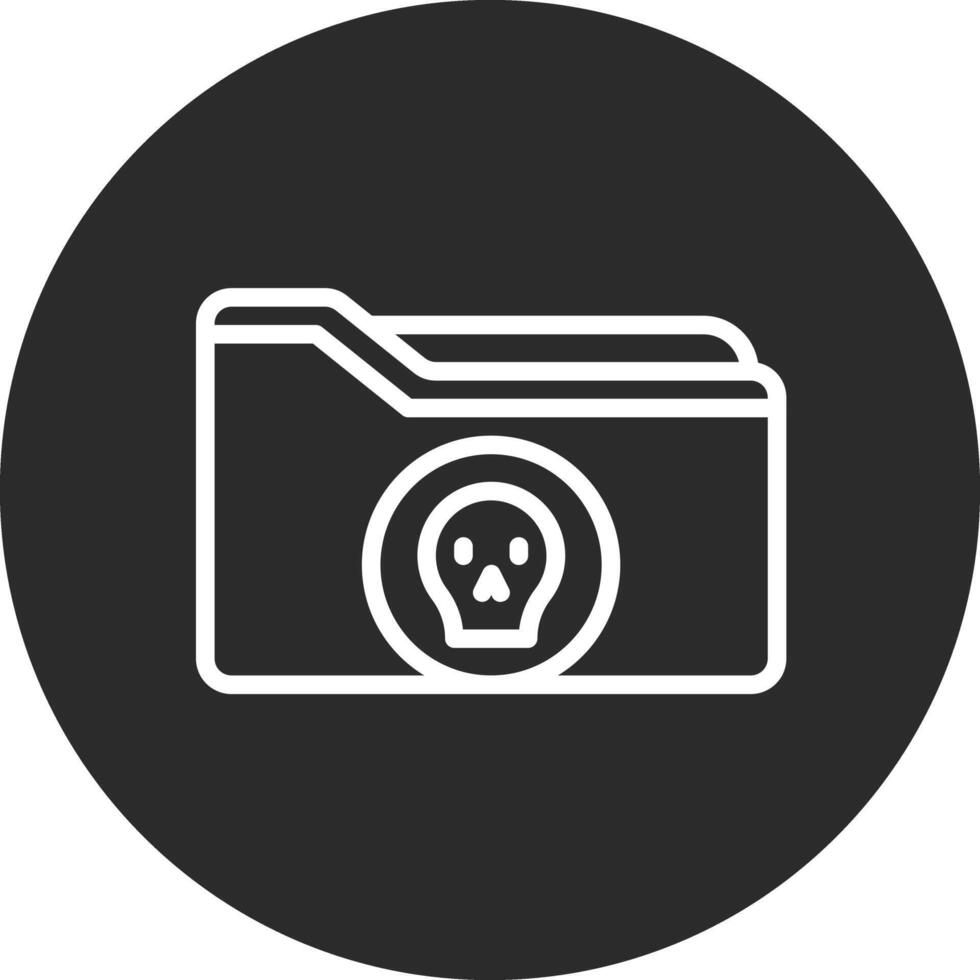 Folder Hacked Vector Icon