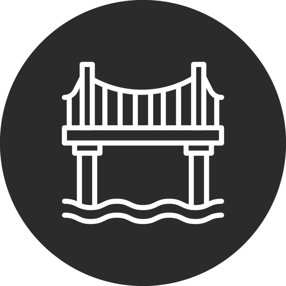 icono de vector de puente