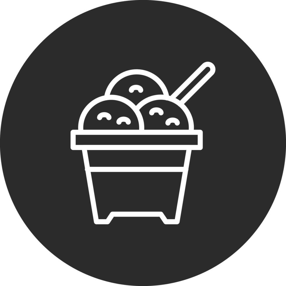 icono de vector de helado