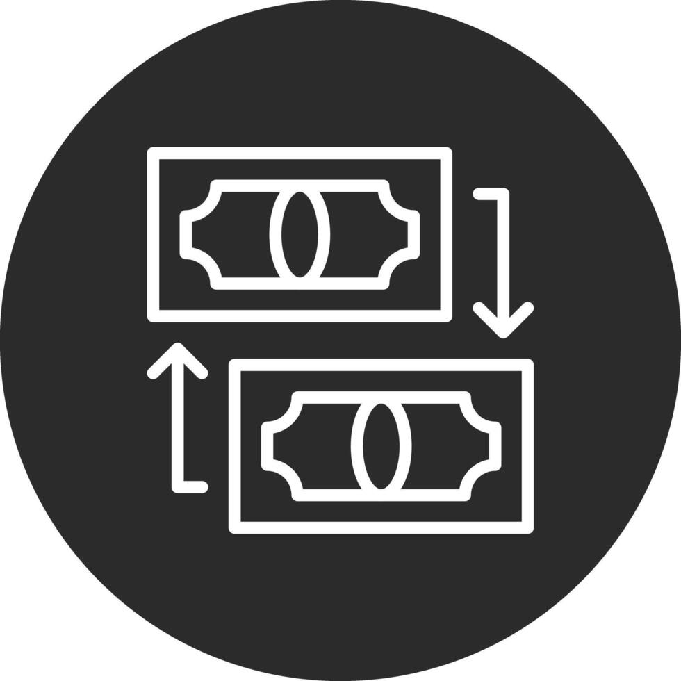 icono de vector de transferencia de dinero