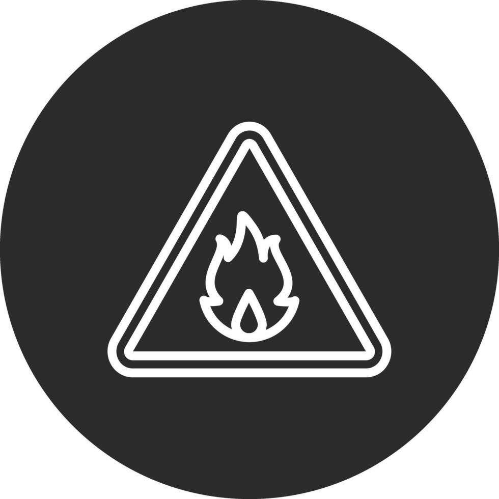 Flammable Vector Icon