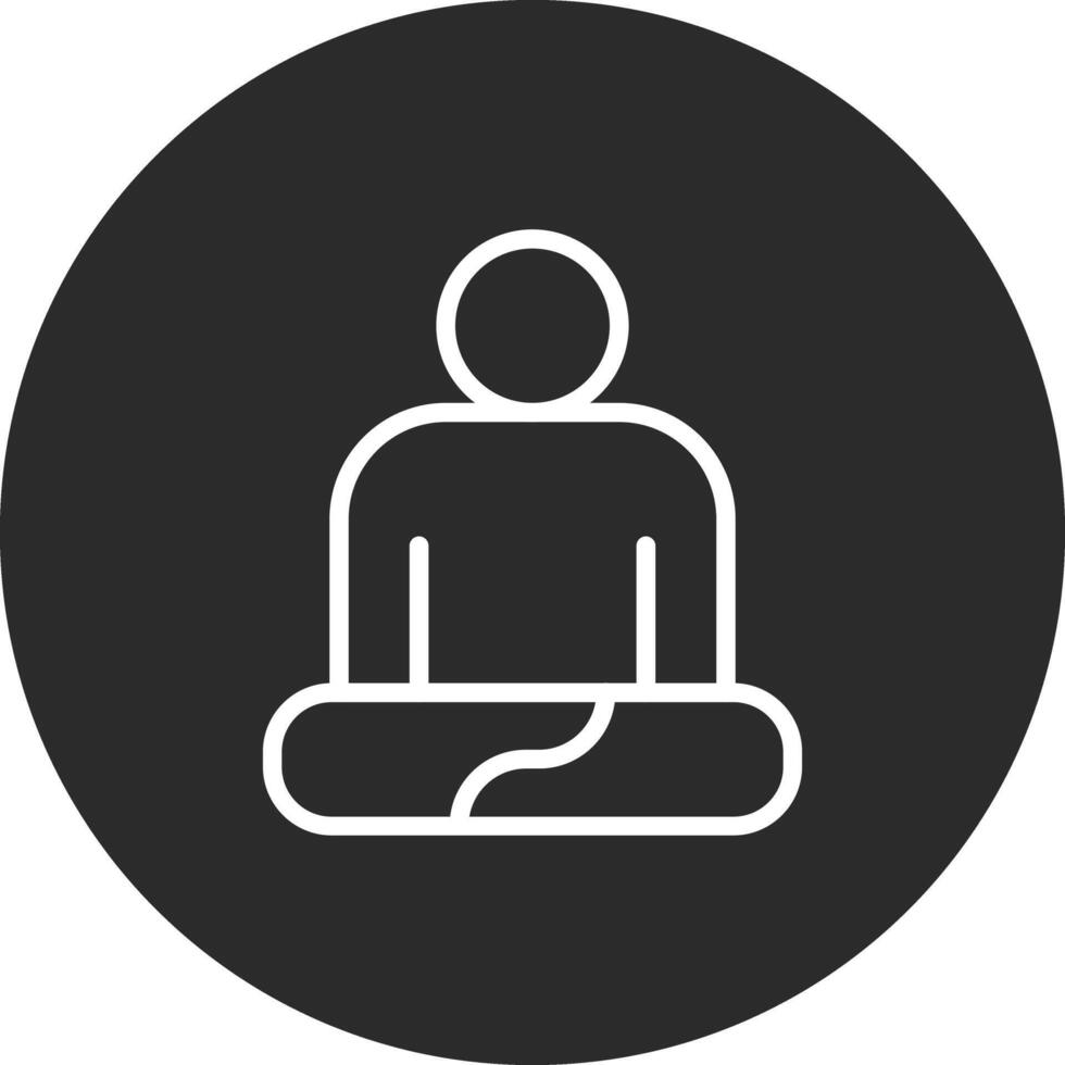 icono de vector de meditación